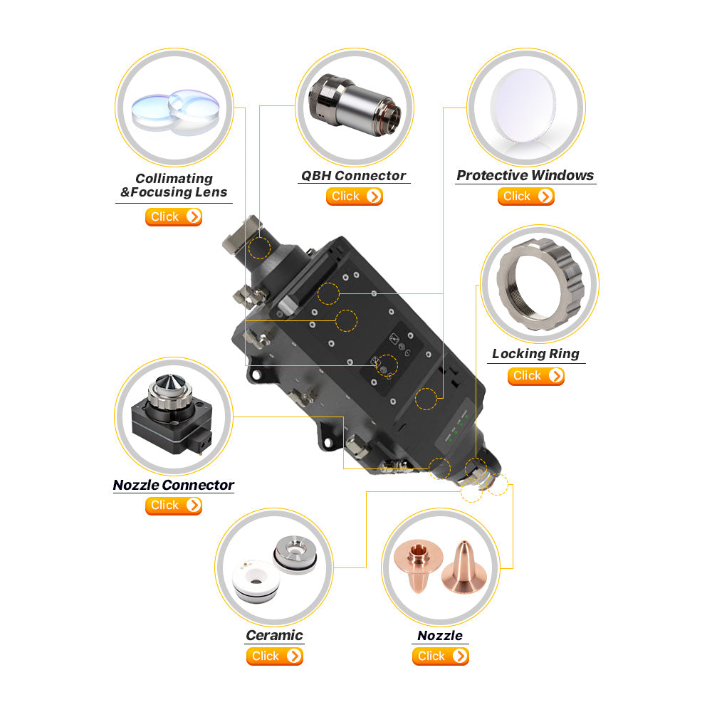 BC Series Laser Nozzles Lengthned Type Laser Nozzles D27 H34 M11